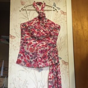 Halter top floral design top
